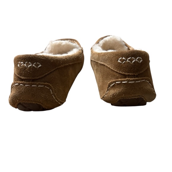 UGG Ansley Suede Moccasin Slippers in Chestnut Size 10 -- SUPER COMFY! - Picture 7 of 9
